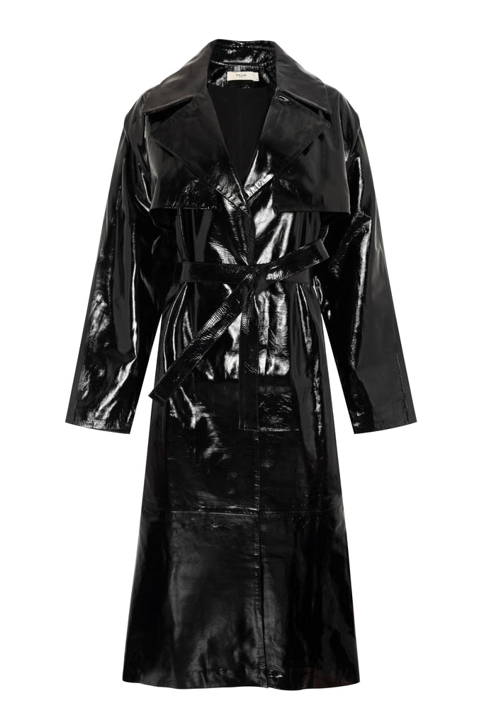 Coats & Jackets - Buy Foil Leather Trench Online | Skiim London