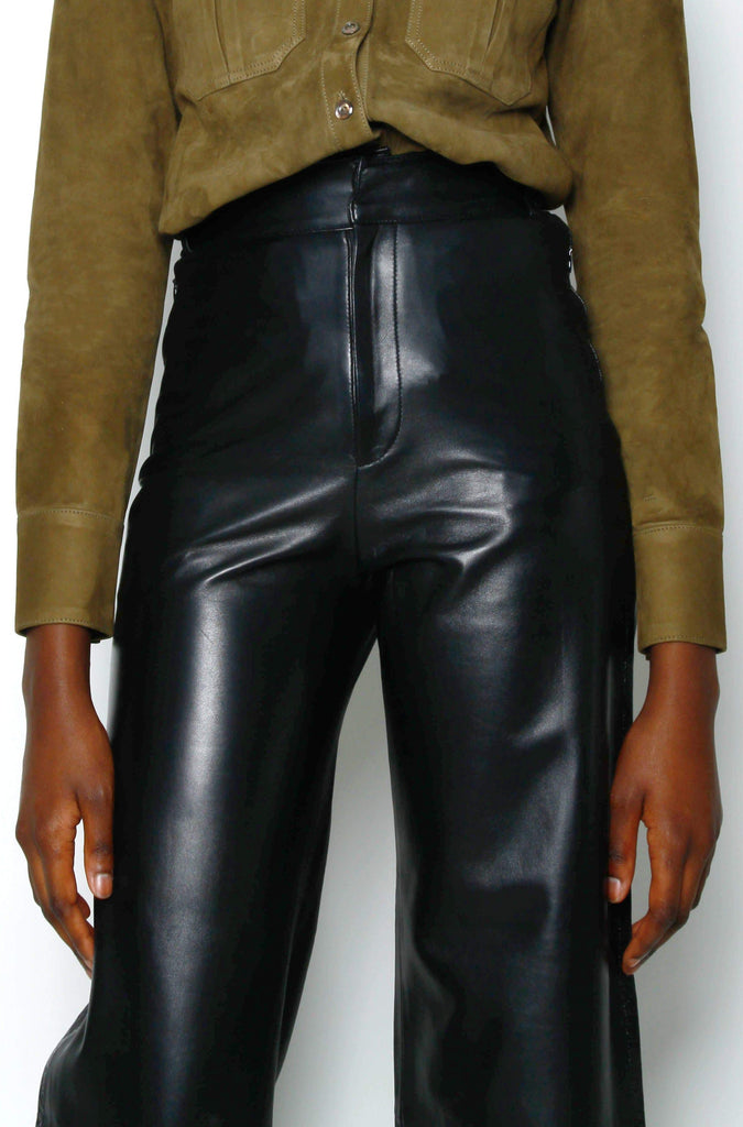 Petite Leather Trousers – SKIIM Paris