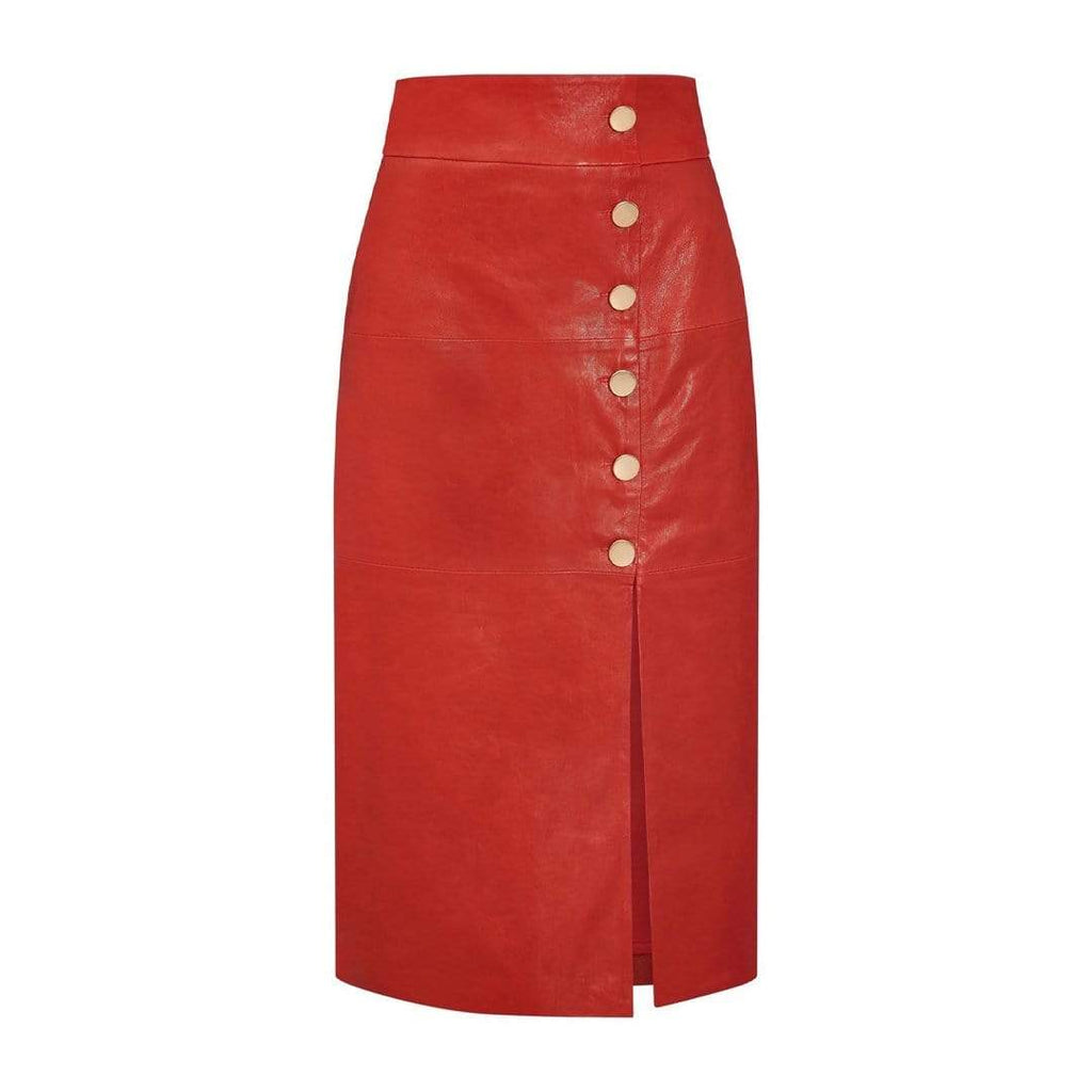Skirts Buy Button Front Leather Skirt online Skiim London