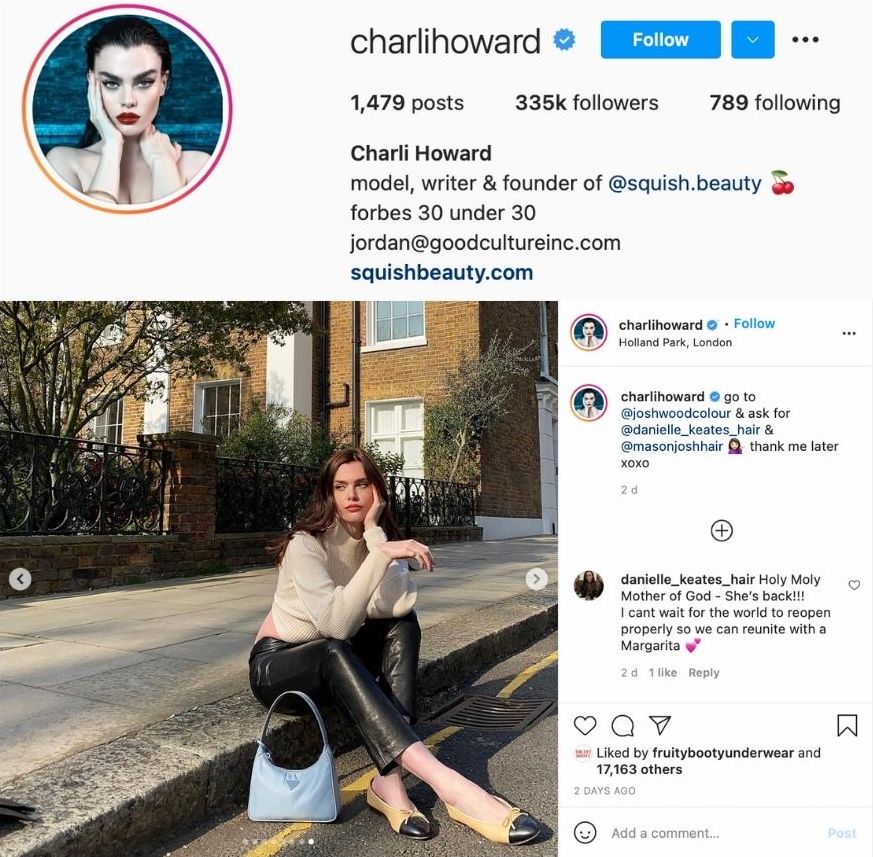 CHARLI HOWARD STUNNING IN HER FAVOURITE SKIIM PIECE: THE JEAN TROUSER