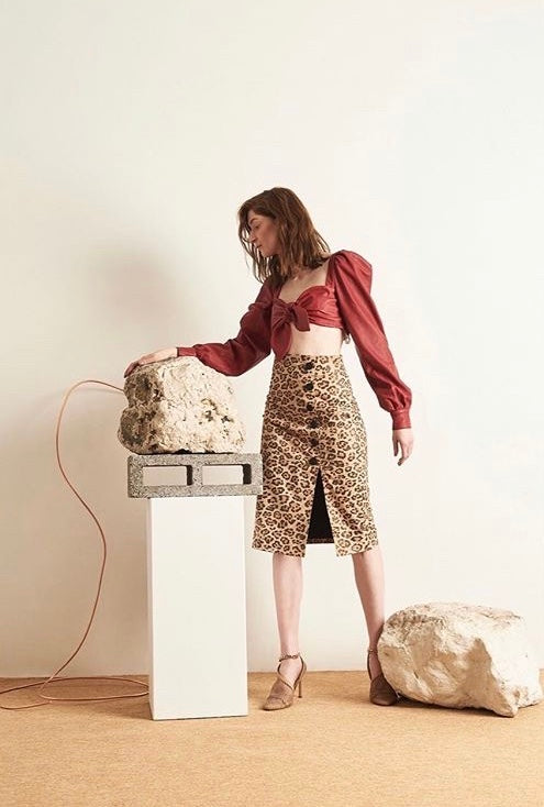 Our Lucy Skirt and Chrissy Top featured in Marie Claire Ukraine - SKIIM Paris