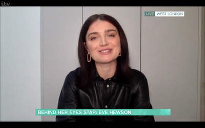 Eve Hewson wearing the SKIIM Paris Suki jumpsuit on This Morning Show