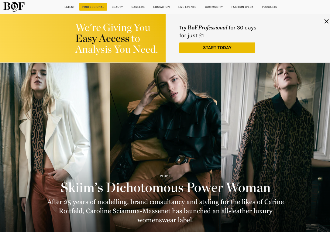 SKIIM Featured on BOF