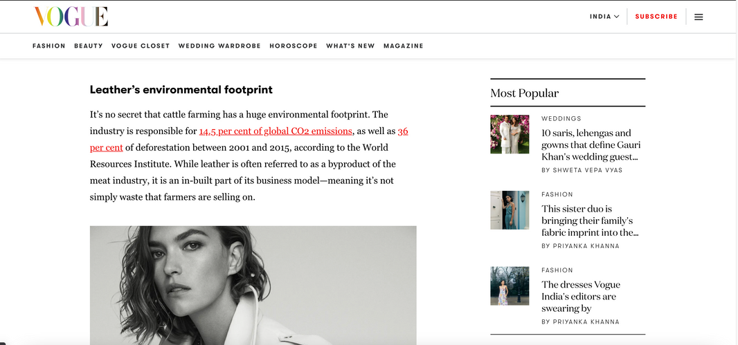 SKIIM Paris featured on Vogue India, Vogue Italy, Vogue Mexico, Vogue Germany & Vogue Taiwan.