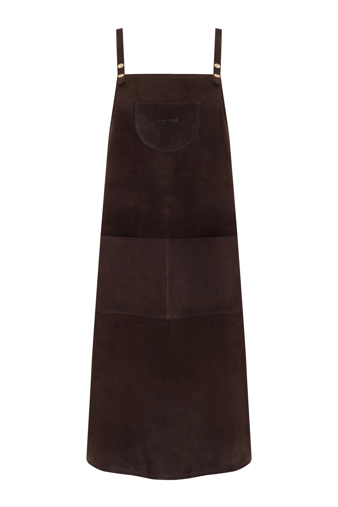 Leather Apron - Dark Chocolate Suede