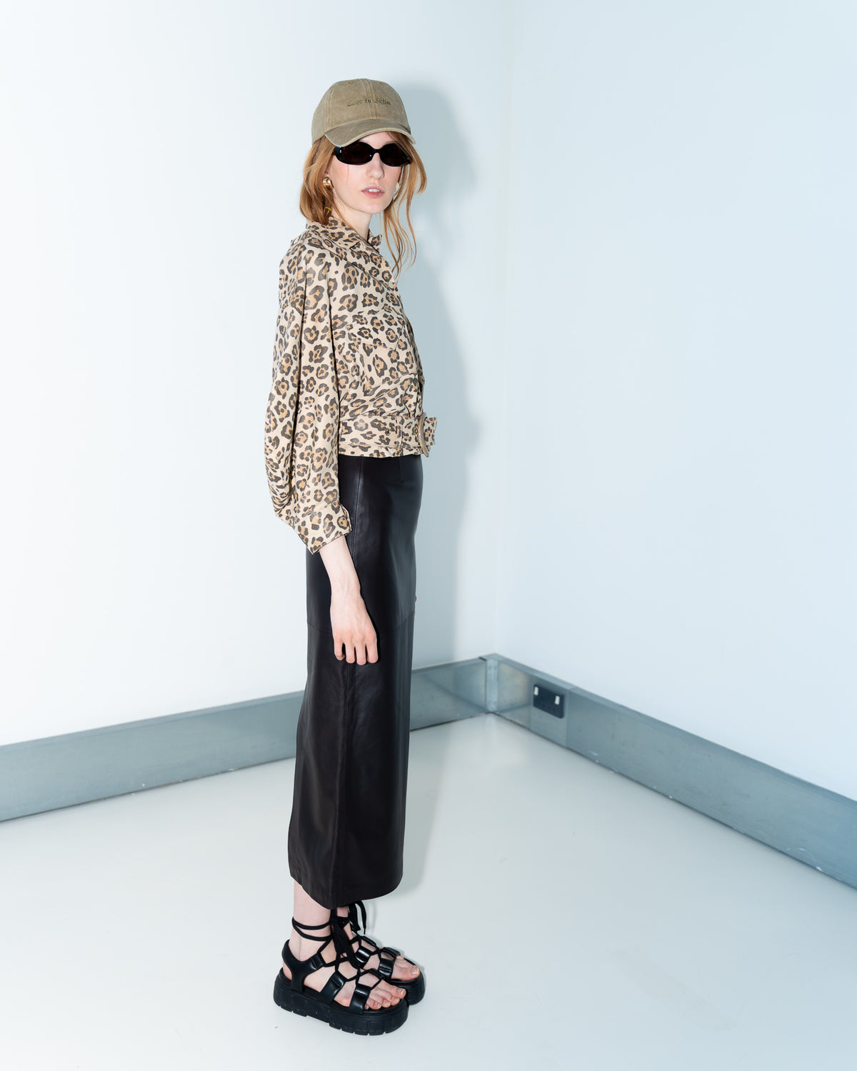 Clara Buckle Waist Jacket - Leopard - SKIIM Paris