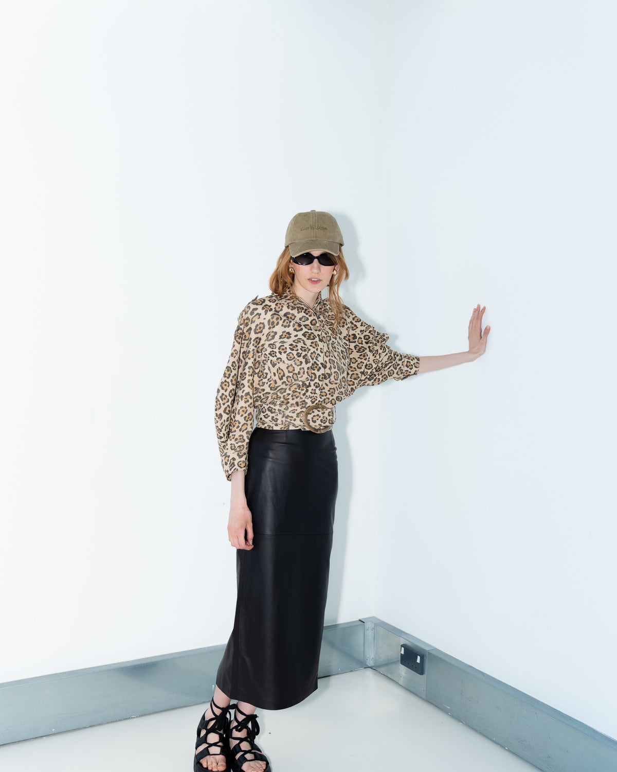 Clara Buckle Waist Jacket - Leopard - SKIIM Paris