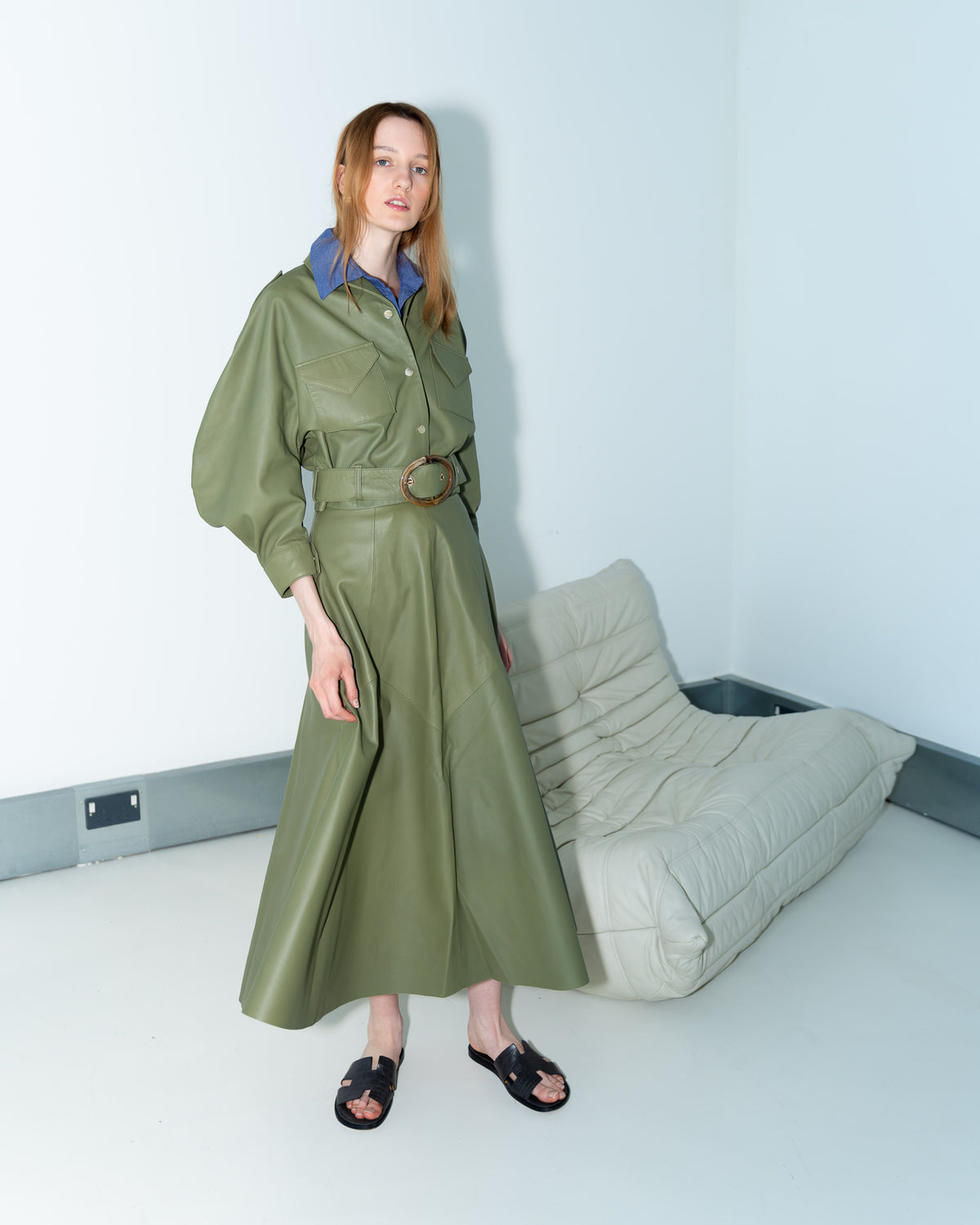 Clara Cotton Buckle-Waist Jacket - SKIIM Paris