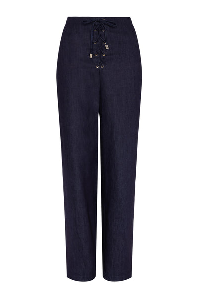 Francoise BELL BOTTOM TROUSER - DARK DENIM