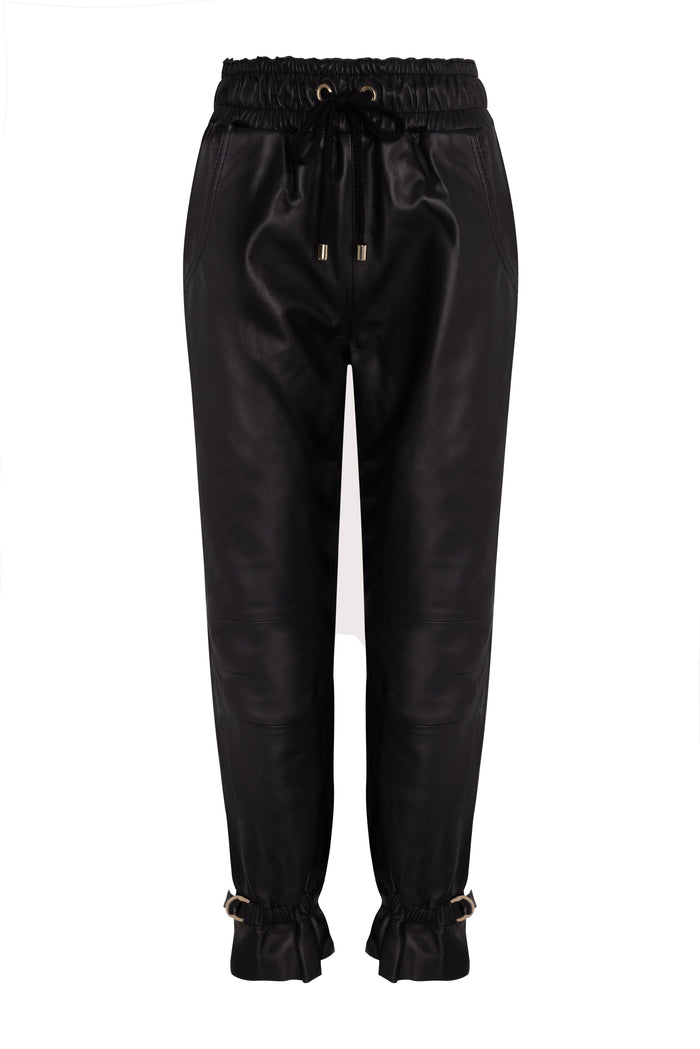 Leather Joggers