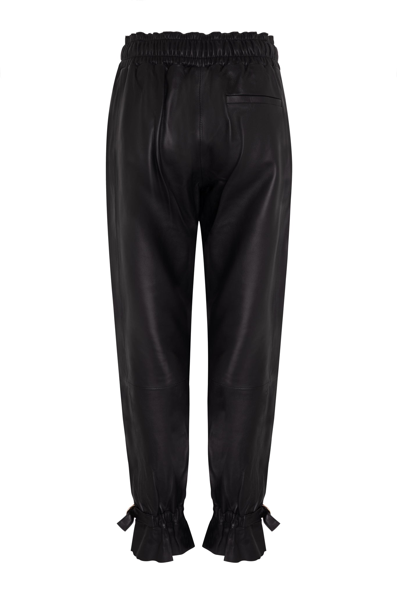 Gaby LEATHER JOGGER - BLACK