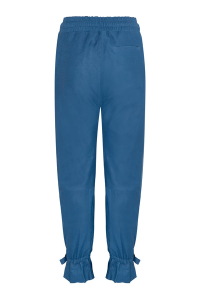 Gaby LEATHER JOGGER - WORKER BLUE