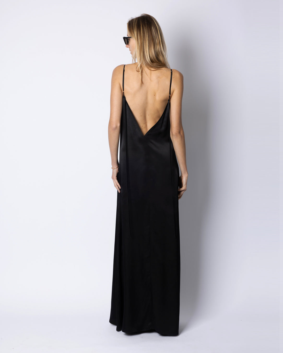 KATE SILK DRESS - BLACK