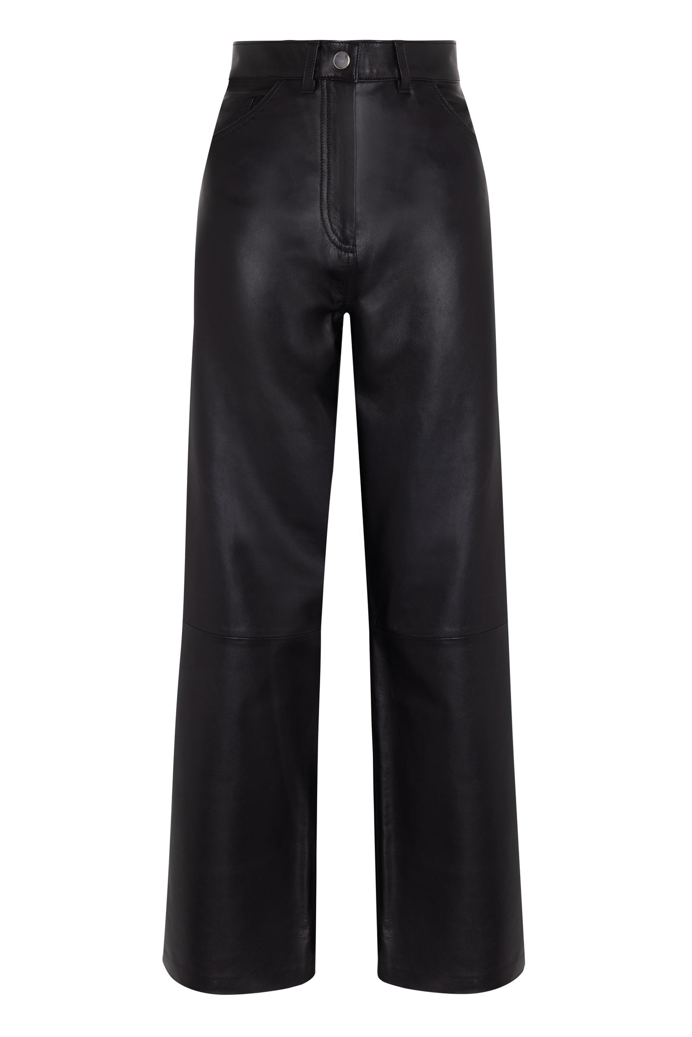 MARCELLA - LEATHER TROUSER - BLACK