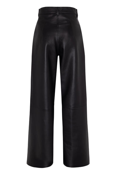 MARCELLA - LEATHER TROUSER - BLACK