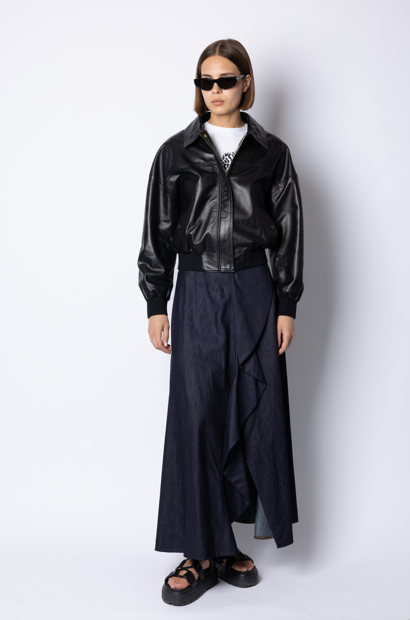 Sarah BOMBER JACKET - BLACK