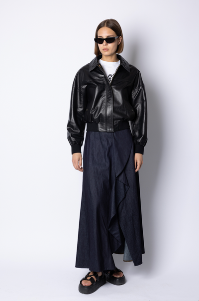 Sarah BOMBER JACKET - BLACK