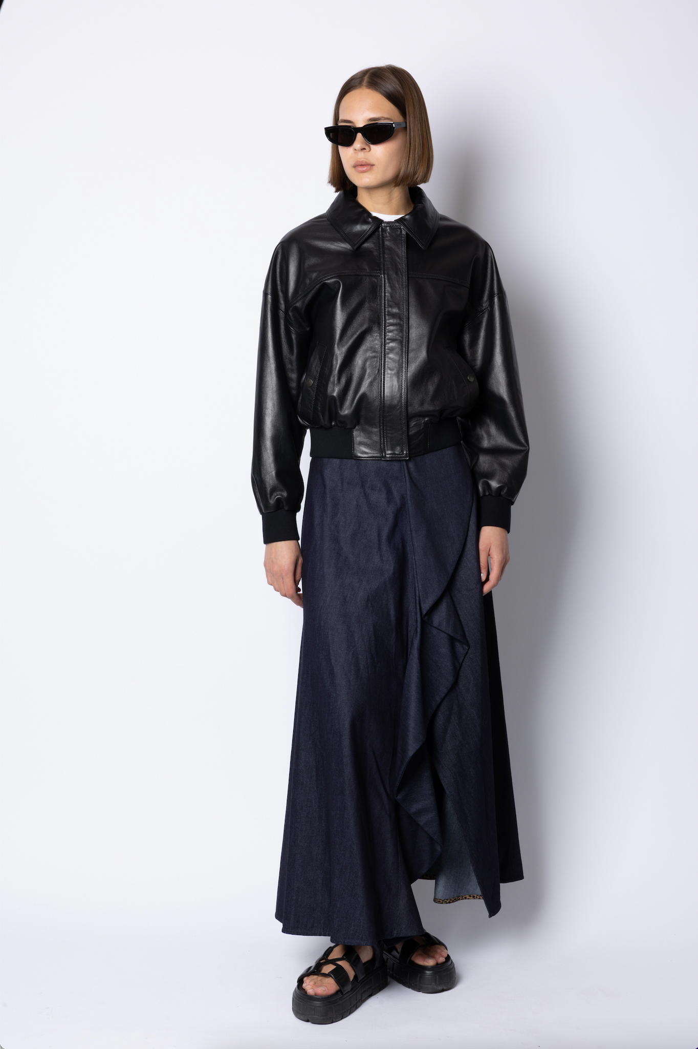 Sarah BOMBER JACKET - BLACK