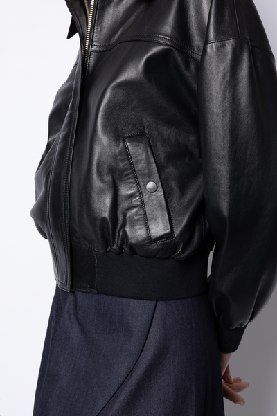 Sarah BOMBER JACKET - BLACK
