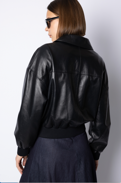Sarah BOMBER JACKET - BLACK