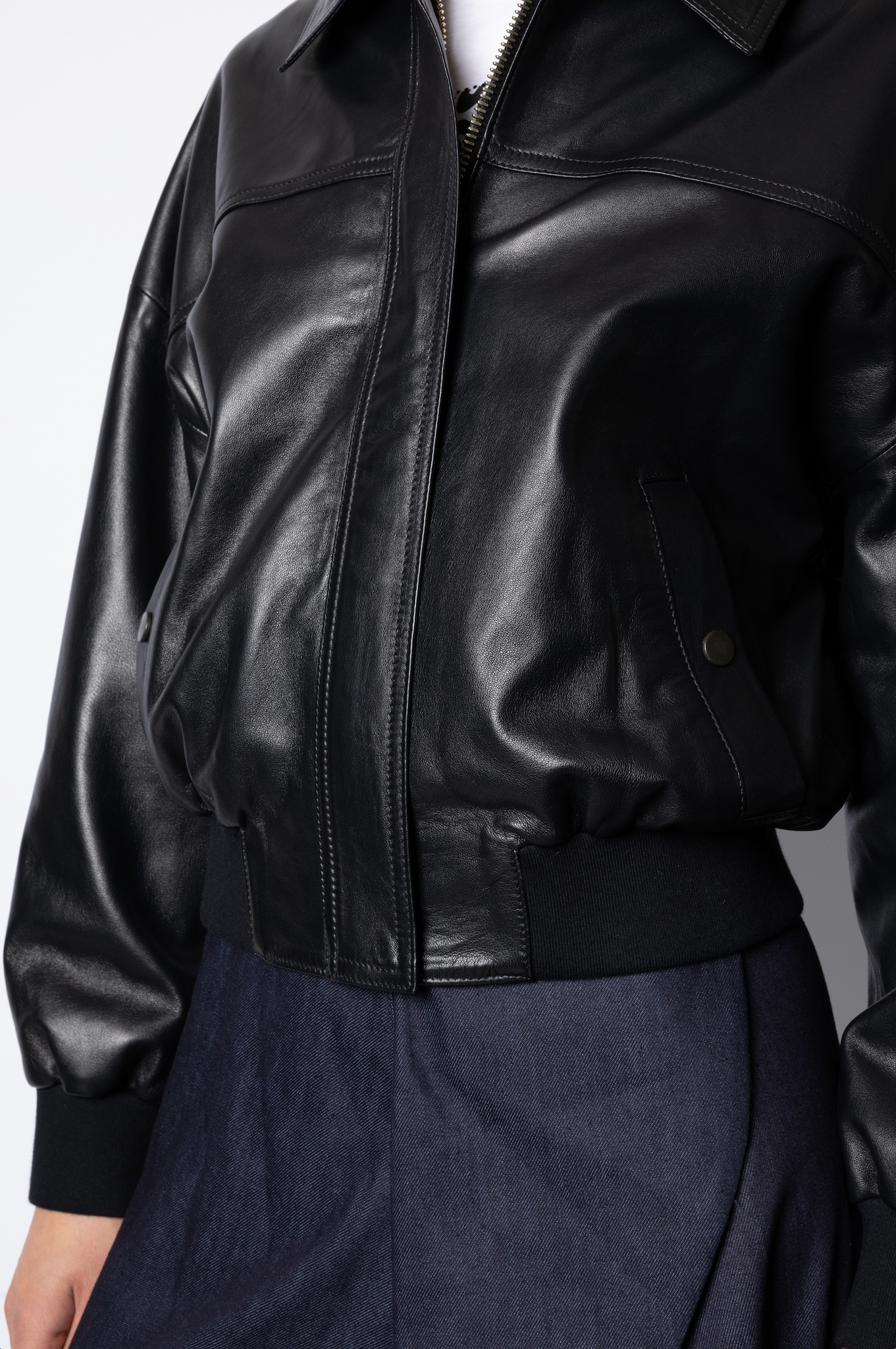 Sarah BOMBER JACKET - BLACK