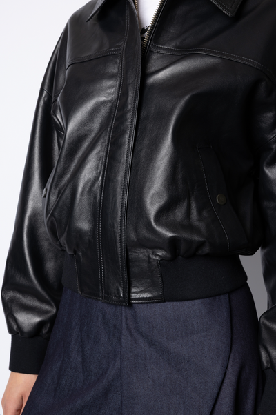 Sarah BOMBER JACKET - BLACK