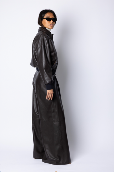 Sarah BOMBER JACKET - BROWN