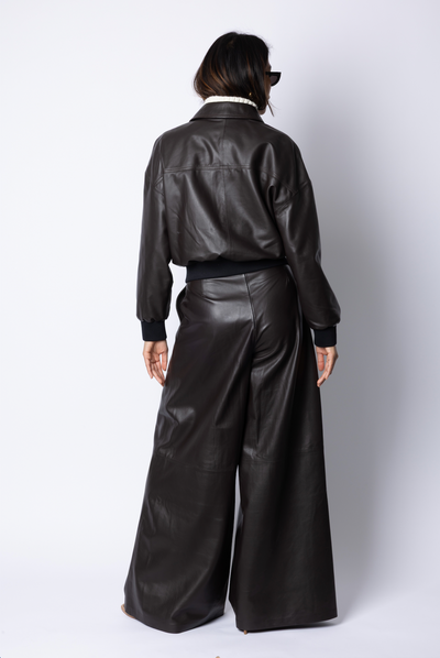 Sarah BOMBER JACKET - BROWN