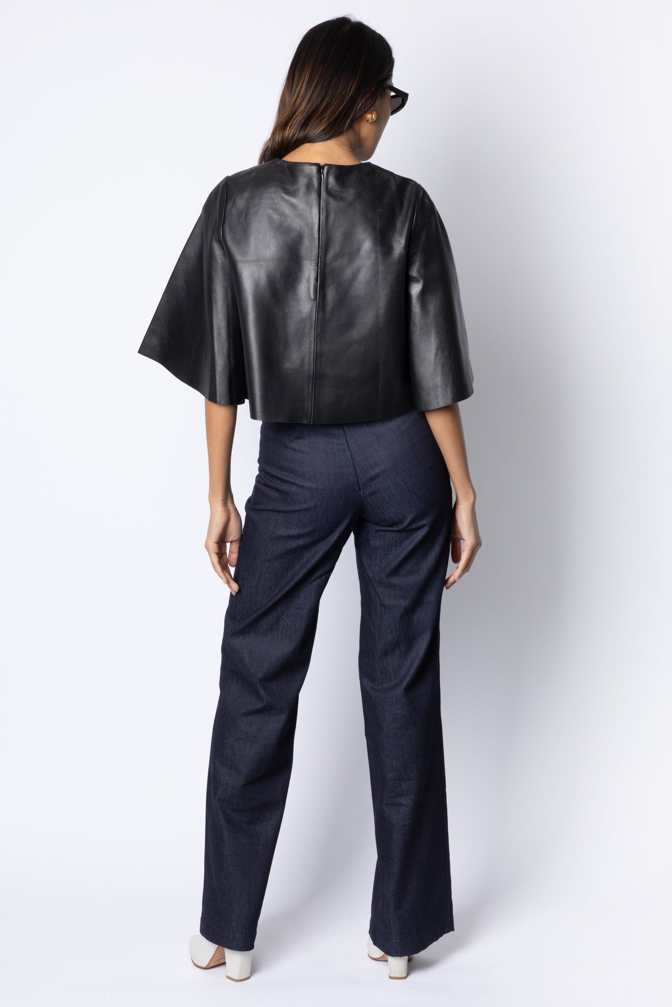 Francoise BELL BOTTOM TROUSER - DARK DENIM