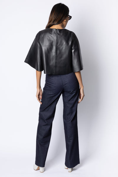 Francoise BELL BOTTOM TROUSER - DARK DENIM