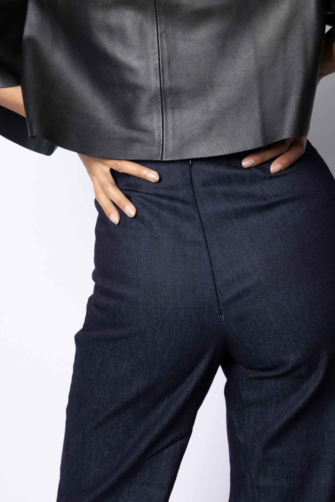 Francoise BELL BOTTOM TROUSER - DARK DENIM