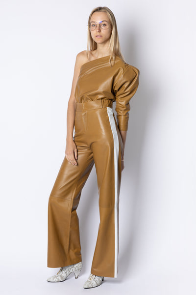 Maud ONE SHOULDER TOP - HONEY