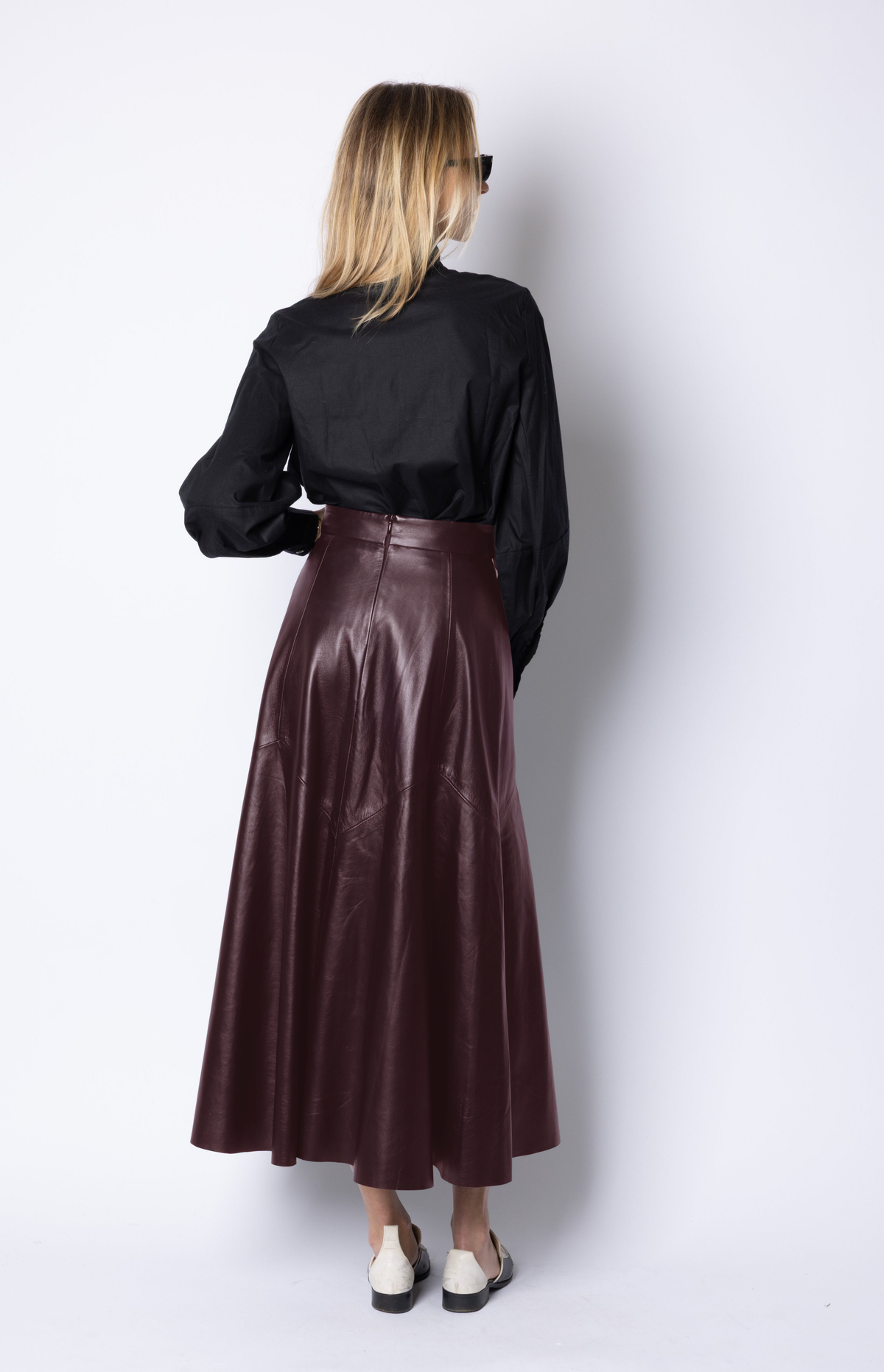 Max Leather Maxi Skirt - SKIIM Paris