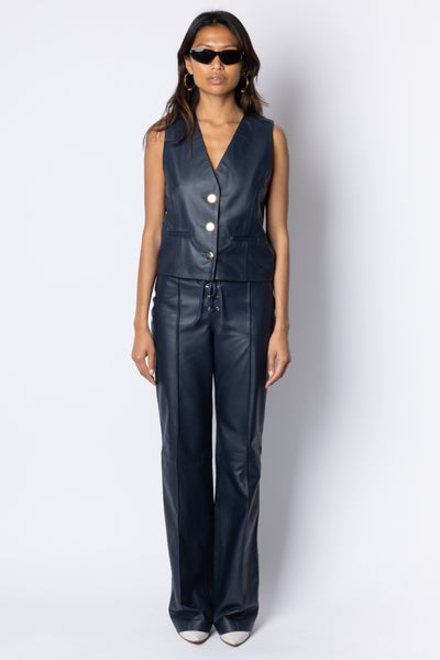 Francoise BELL BOTTOM TROUSER- NAVY