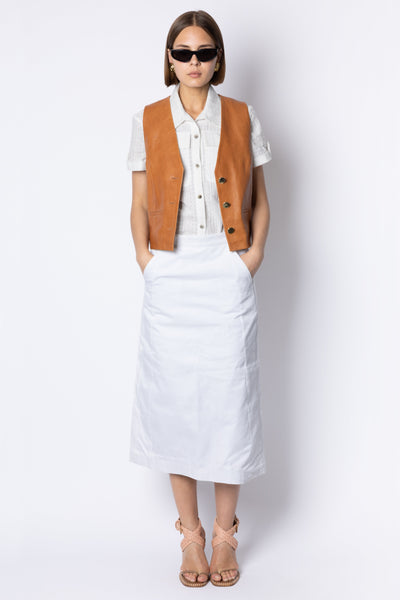 Alix MAXI STRAIGHT SKIRT - OFF WHITE