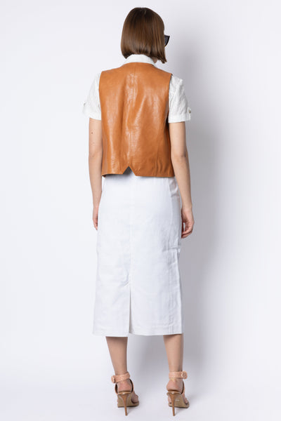 Alix MAXI STRAIGHT SKIRT - OFF WHITE