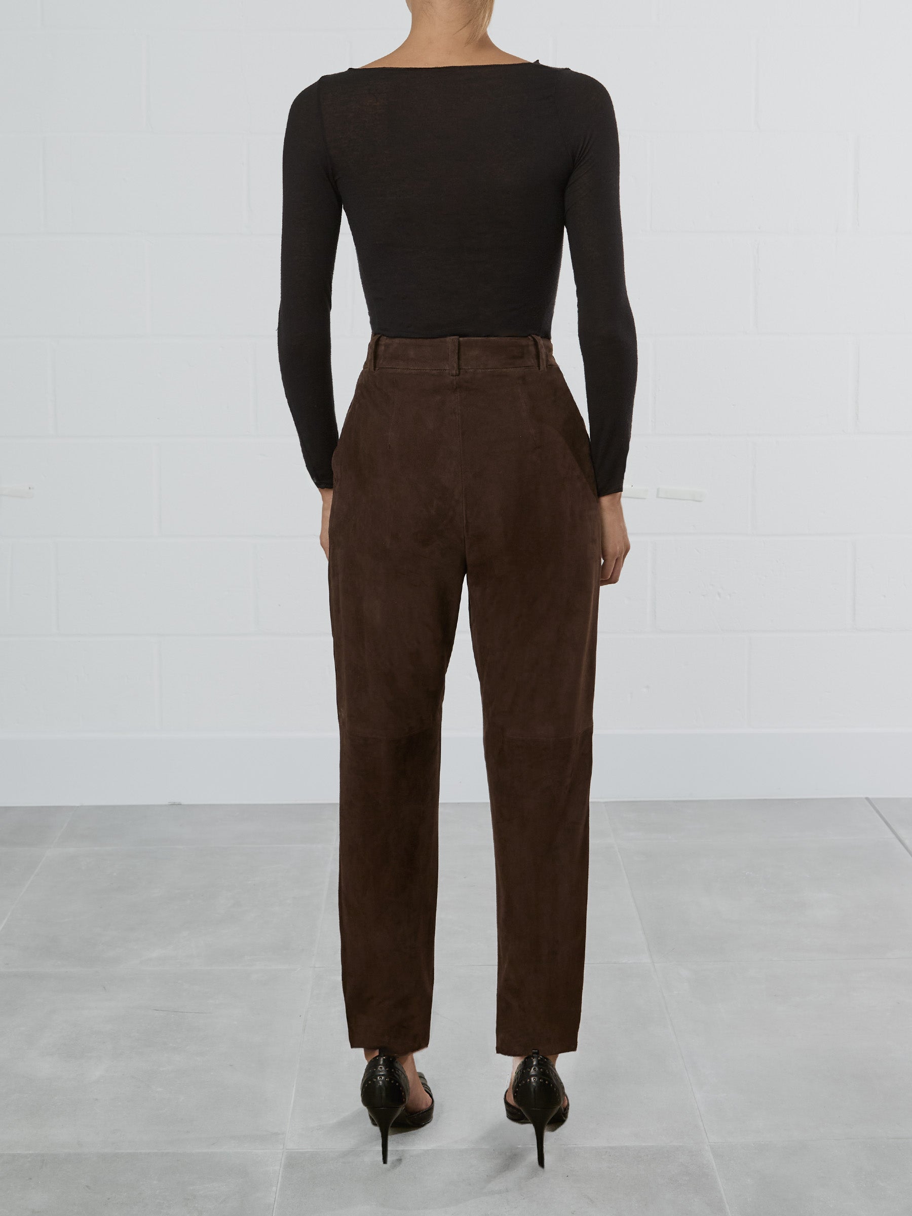 Brown Suede Trousers
