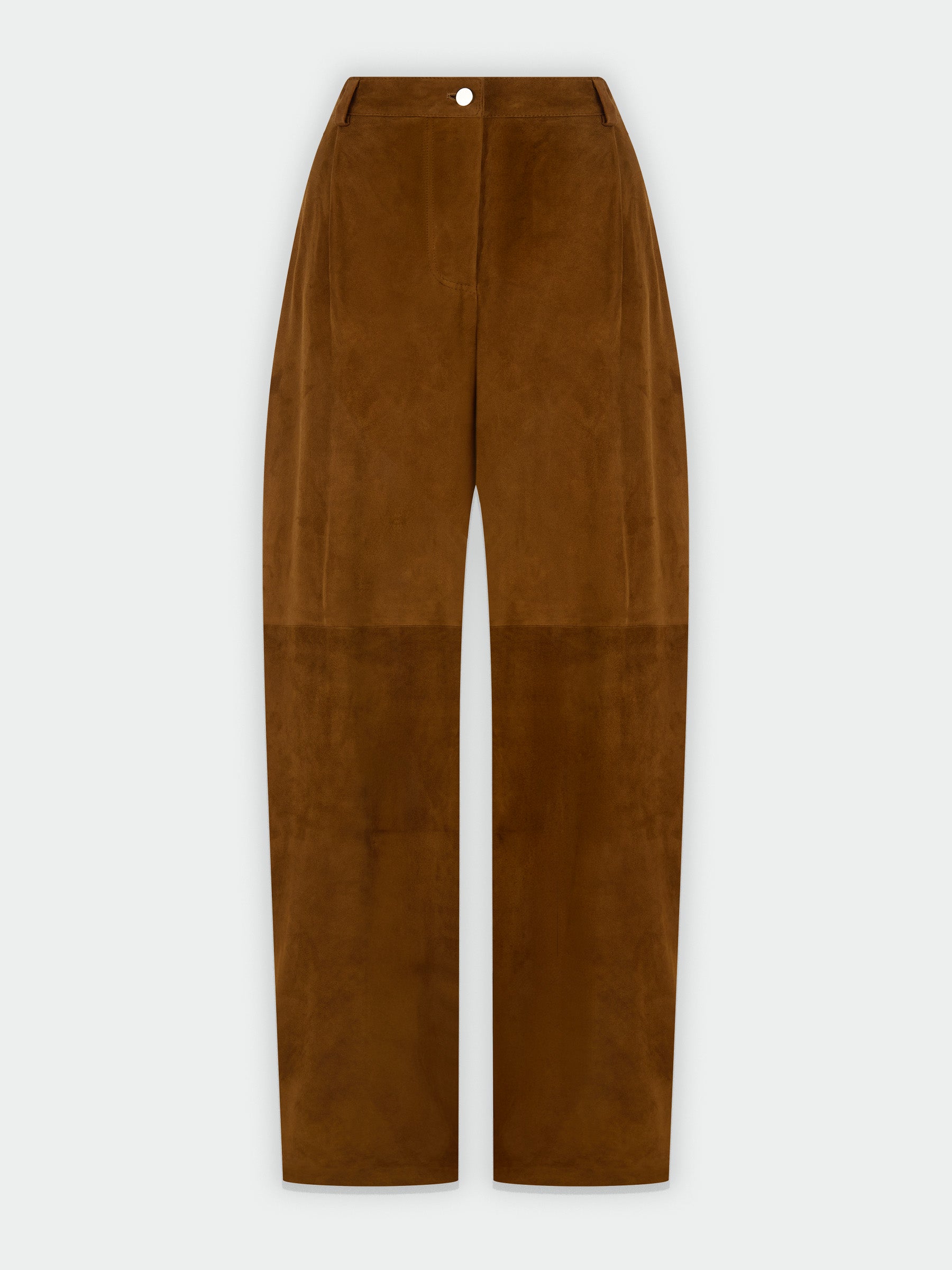 Cognac Suede Trousers