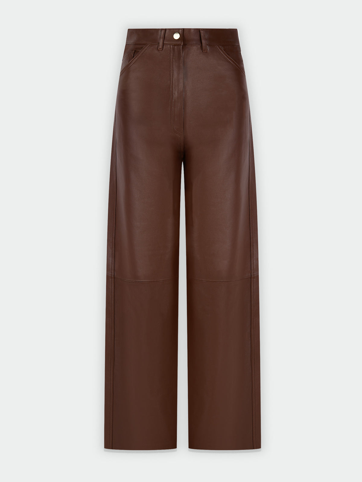 Chocolate Brown Leather Pant