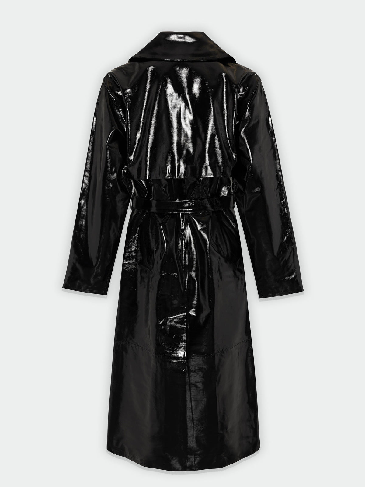 Karla Leather Trench Coat