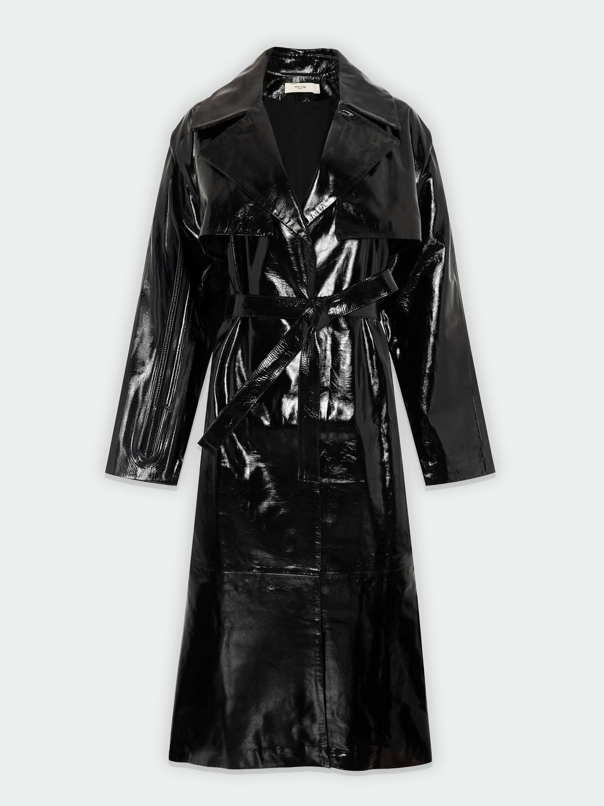 Karla Leather Trench Coat