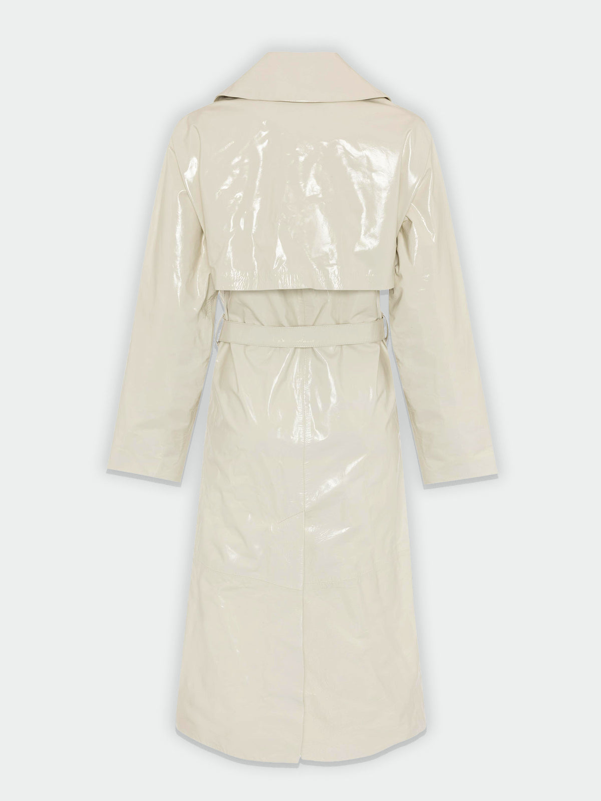 Karla Leather Trench Coat