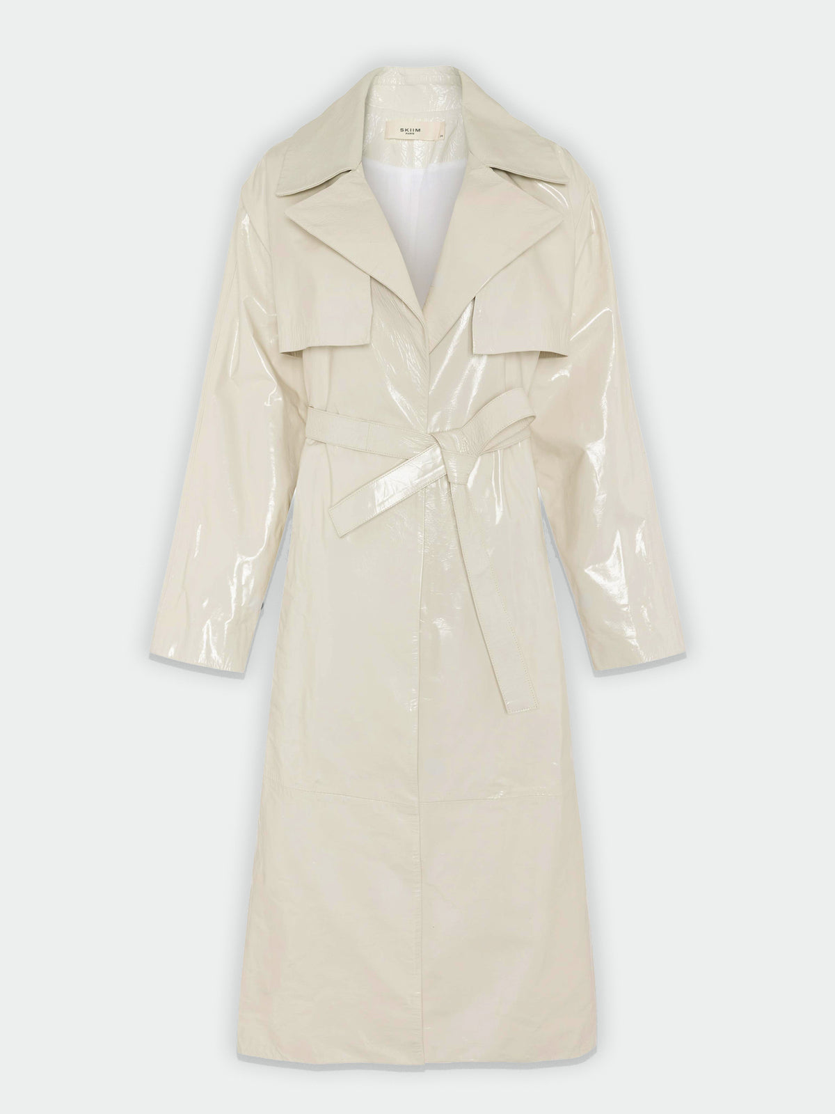 Karla Leather Trench Coat