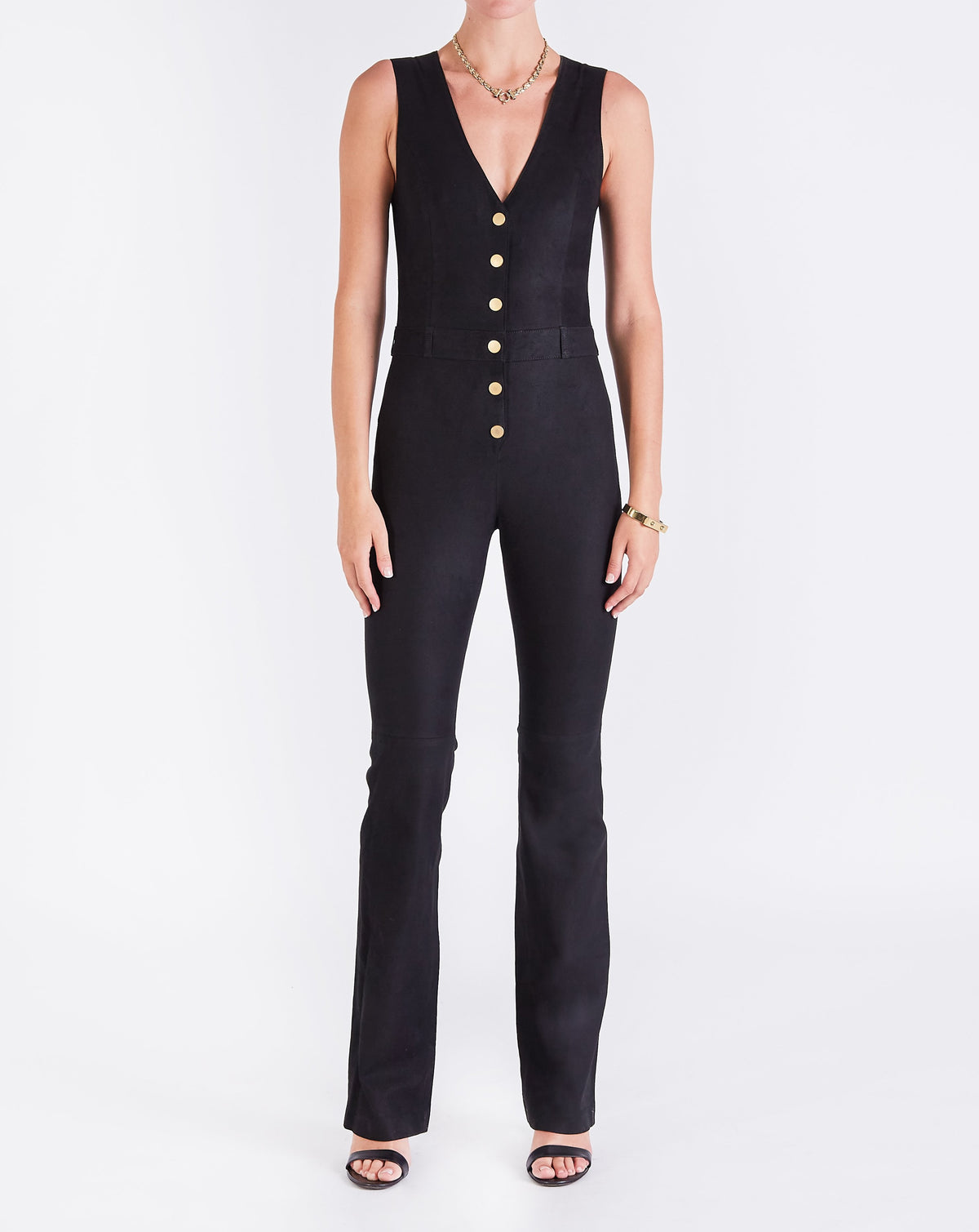 Lauren Suede Jumpsuit - SKIIM Paris