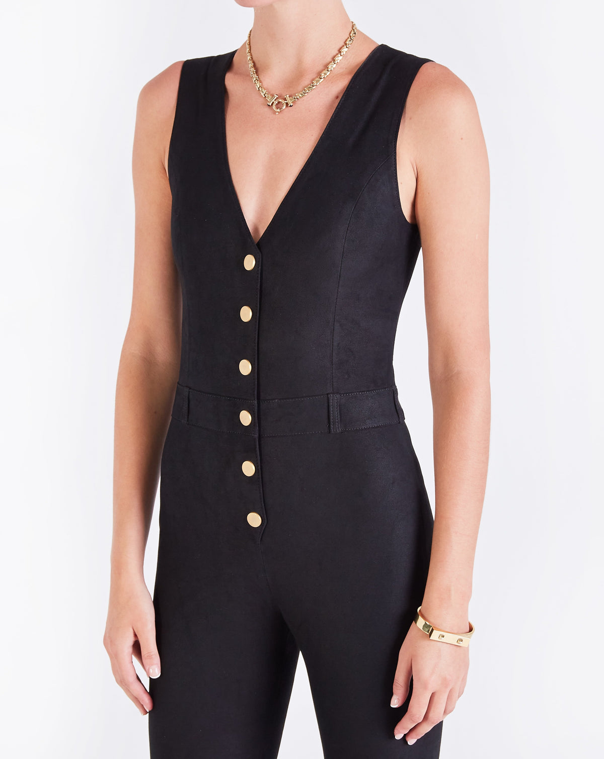 Lauren Suede Jumpsuit - SKIIM Paris
