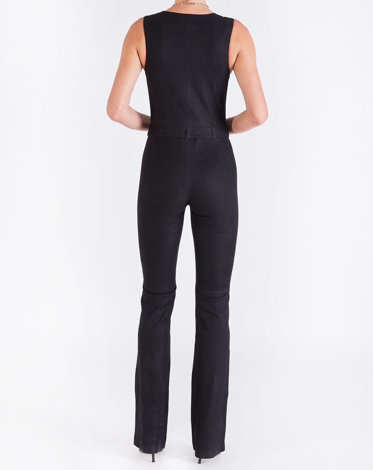 Lauren Suede Jumpsuit - SKIIM Paris