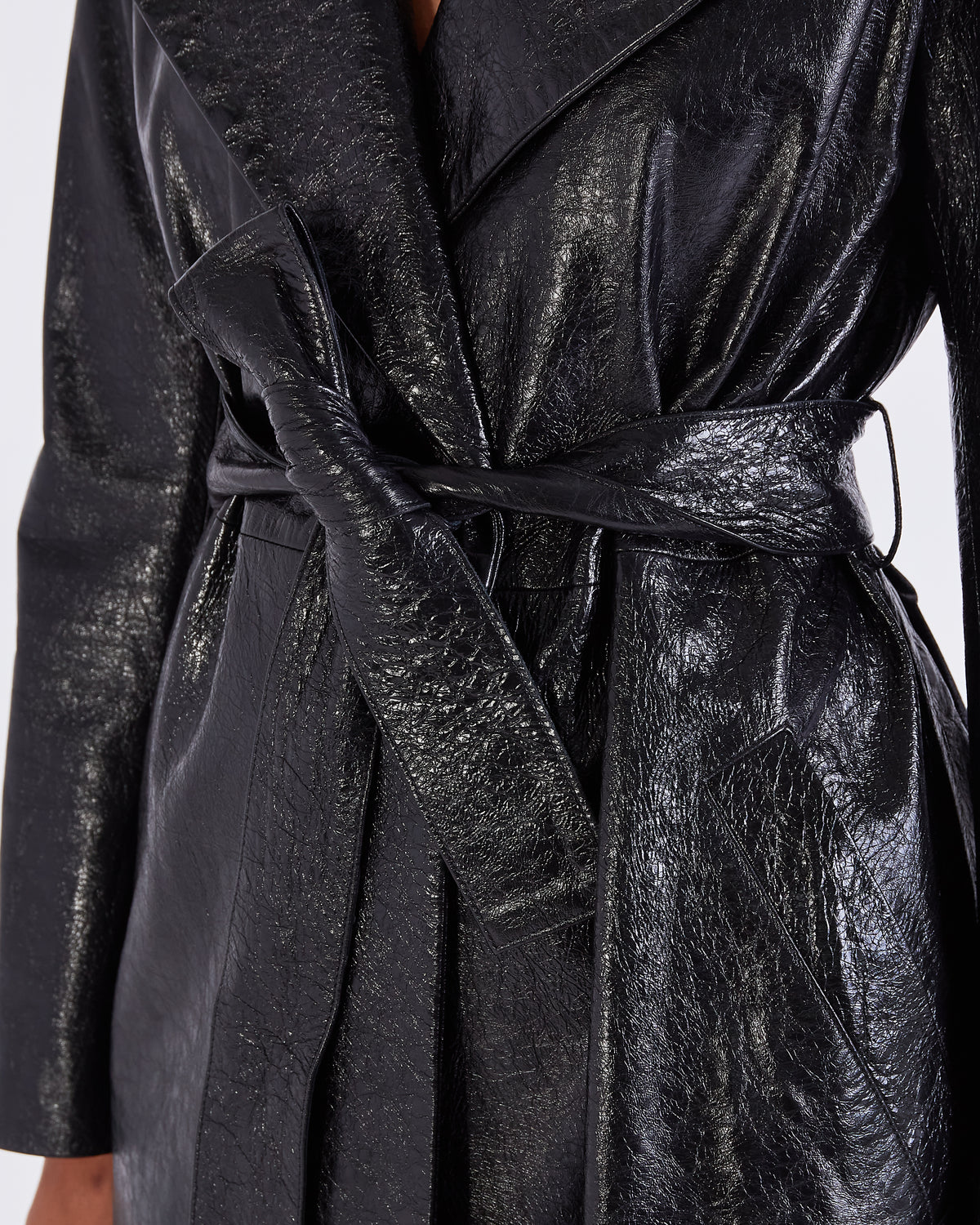 Karla Leather Trench Coat - SKIIM Paris