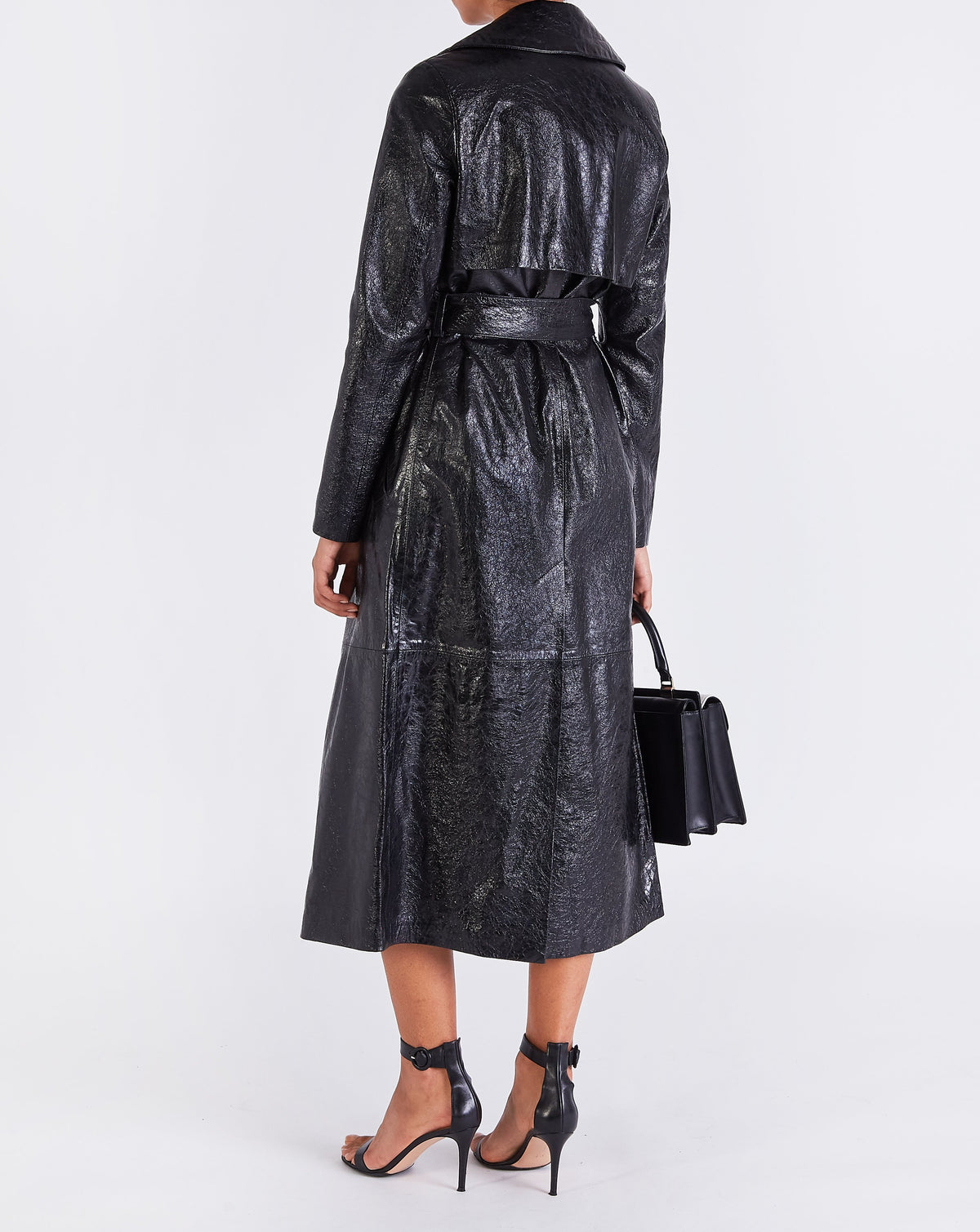 Karla Leather Trench Coat - SKIIM Paris