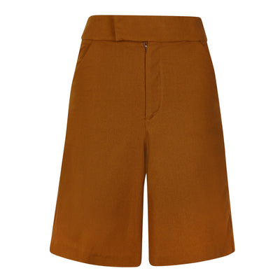 Madelaine TAILORED SHORTS - GOLDEN BROWN