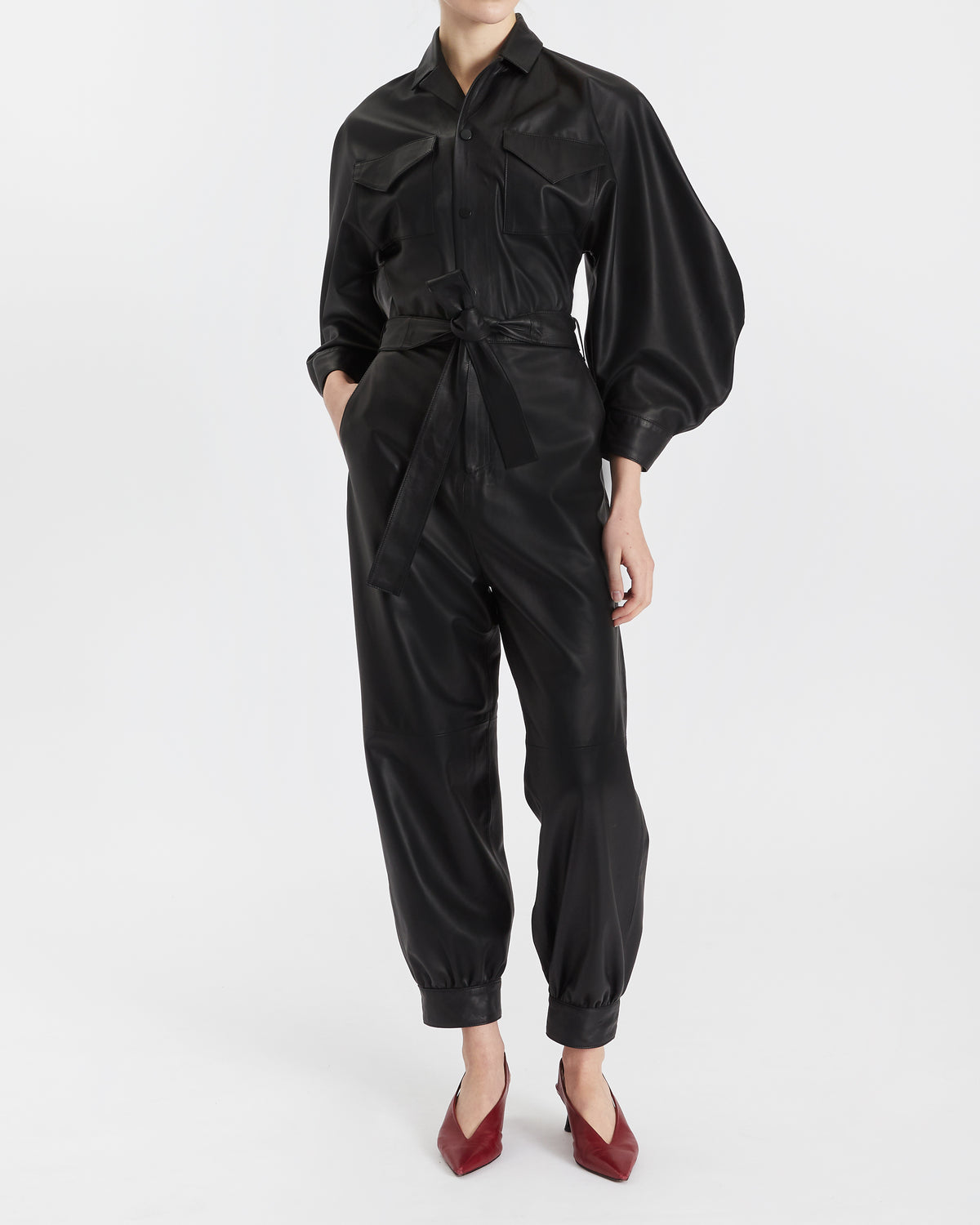 Ophelia Leather Jumpsuit - SKIIM Paris